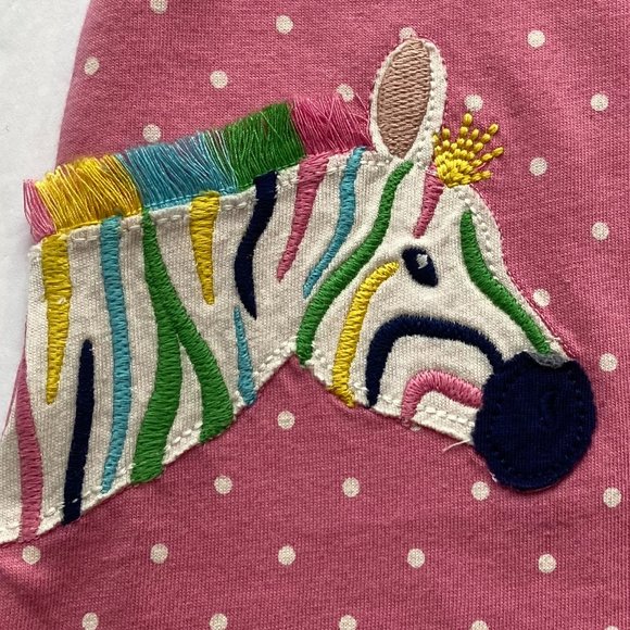 NWT Mini Boden RARE Pink Zoo Animals Dress, 3-6M - Picture 3 of 8